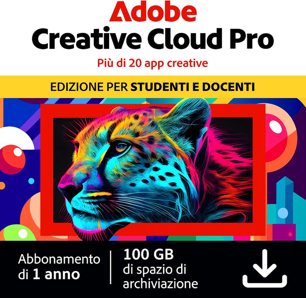 Adobe Creative Cloud Studenti e Docenti 1 Anno PC/Mac