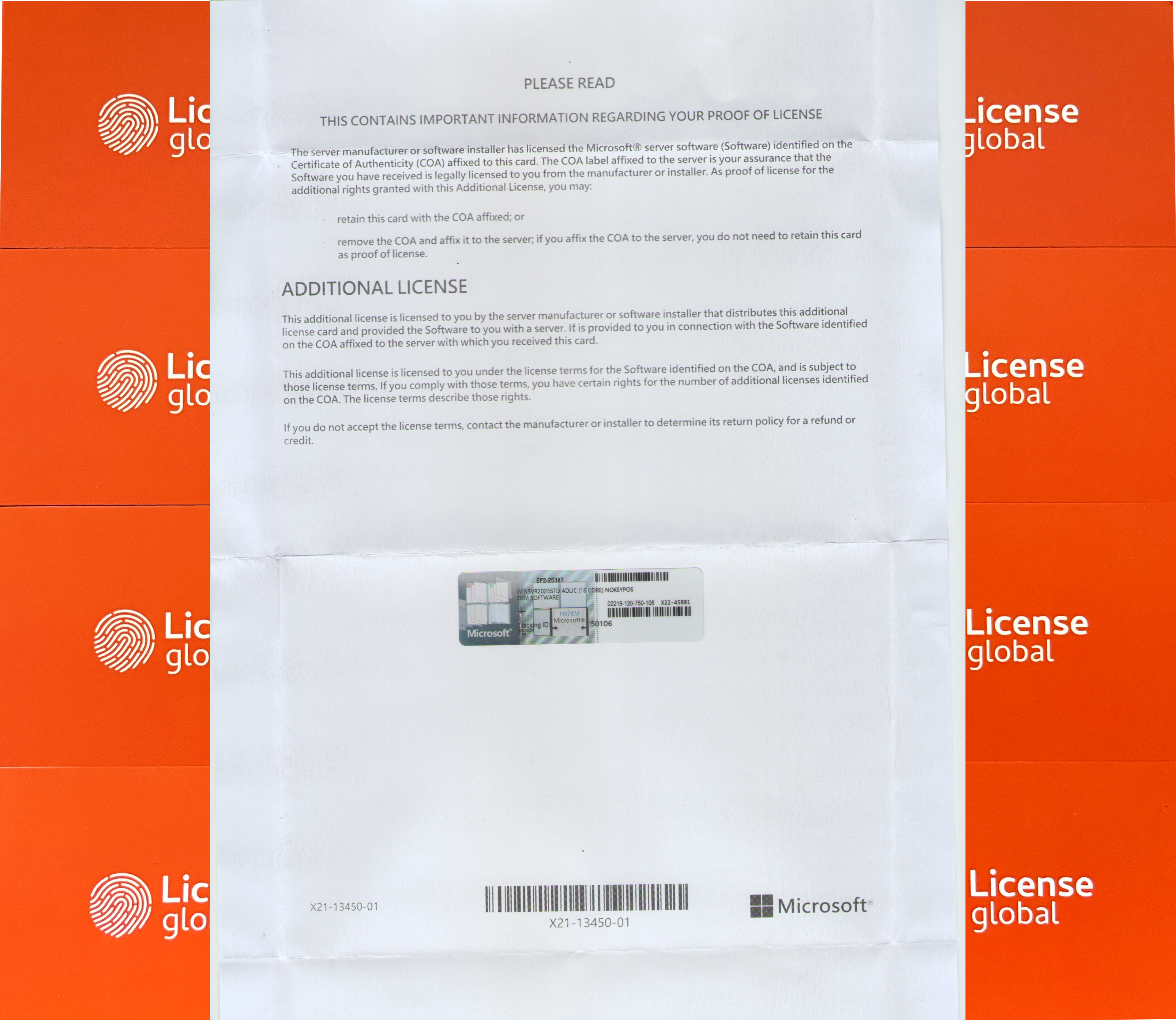 Windows Server Standard 2025 Add License Box