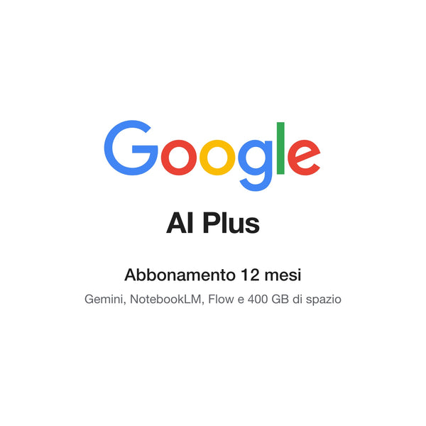 Google AI Plus - Abbonamento AI 12 mesi, logo Google