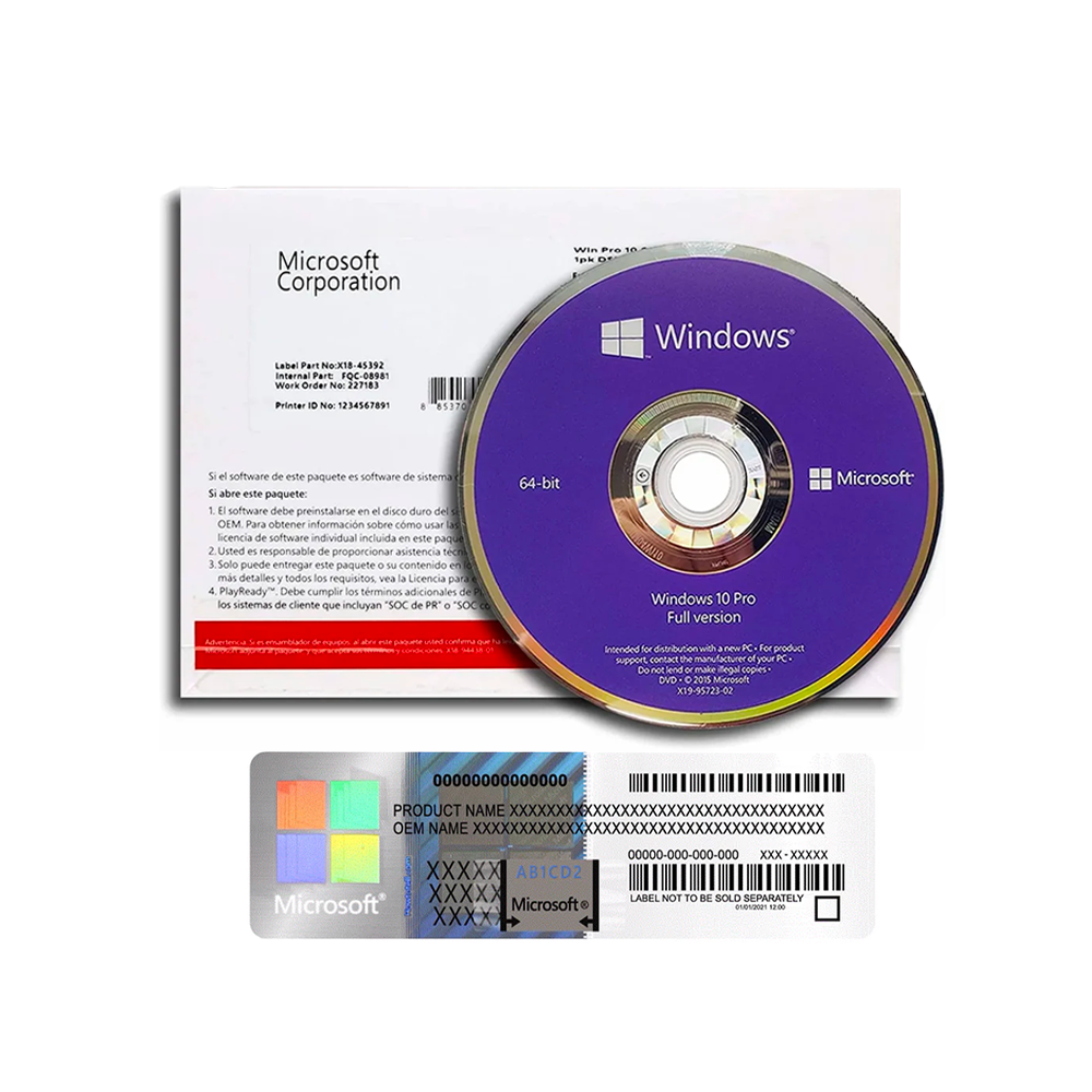 Prodotti Microsoft Windows Fisici