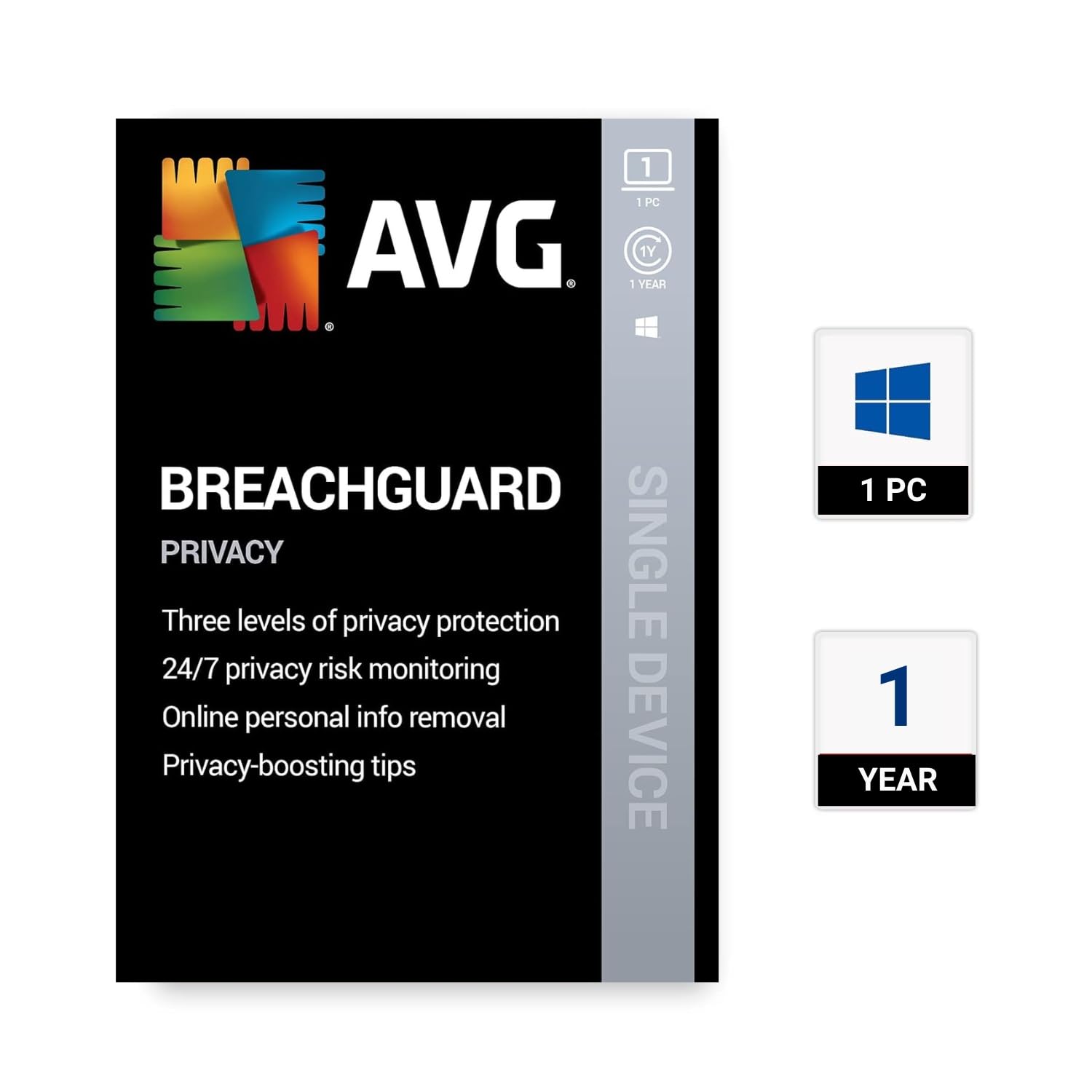 Avg Security Breachguard  1 Pc 1 Anno