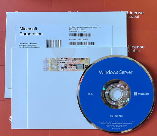 Windows Server 2025 Datacenter 16 Core box