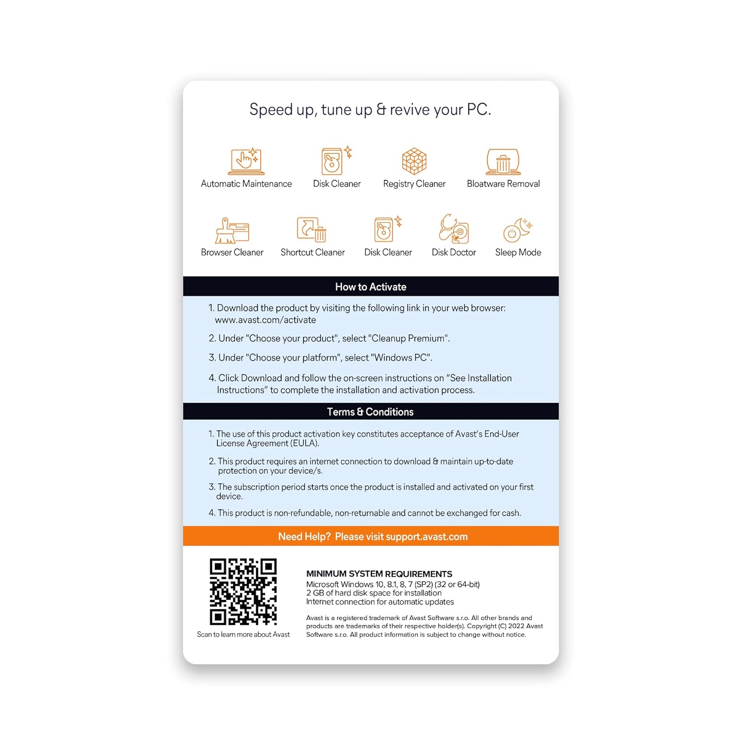 Avast Security Pc Cleanup 1 Pc 1 Anno