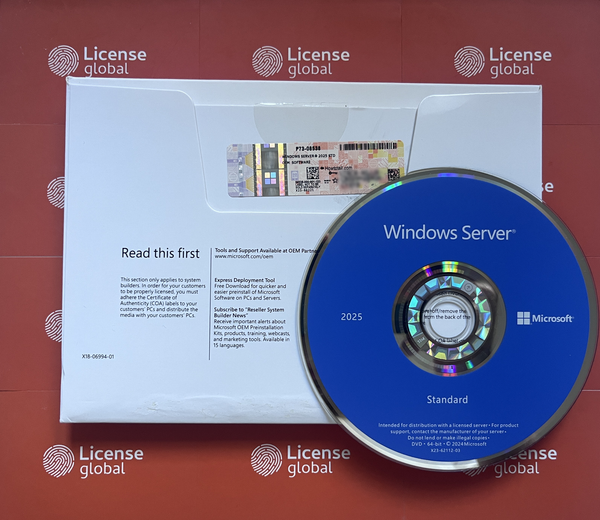 Windows Server 2025 Standard 16 Core box