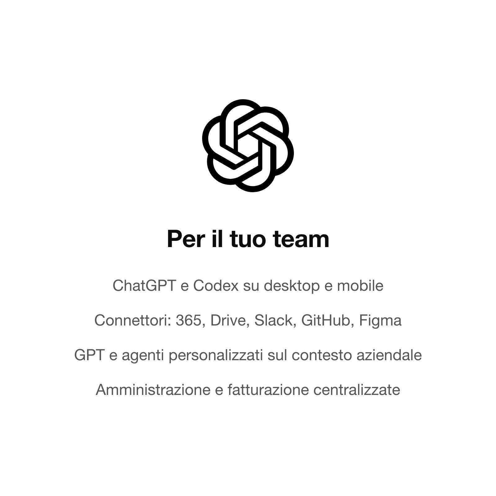 ChatGPT Business per il team: connettori, GPT personalizzati, amministrazione centralizzata