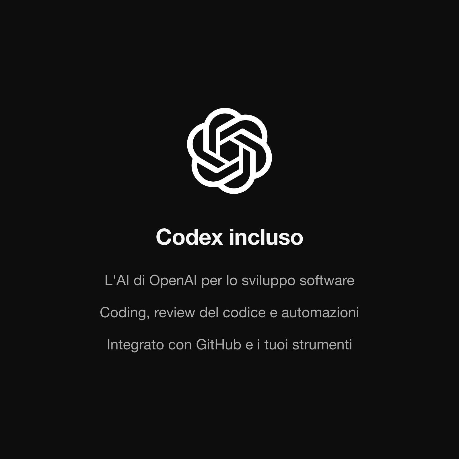 Codex incluso: AI di OpenAI per lo sviluppo software