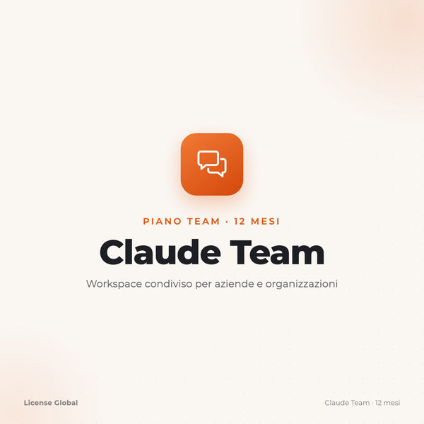 Claude Team - Abbonamento 12 mesi