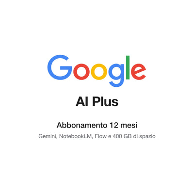 Google AI Plus - Abbonamento AI 12 mesi, logo Google