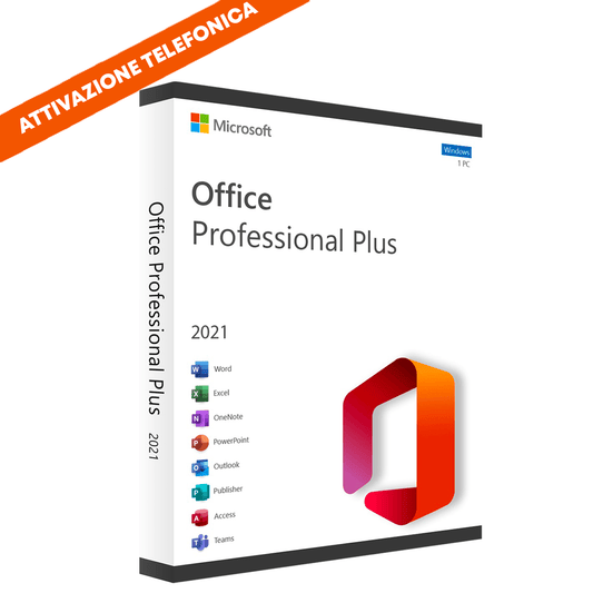 Microsoft Office 2021 Professional Plus (Attivazione Telefonica) - Windows