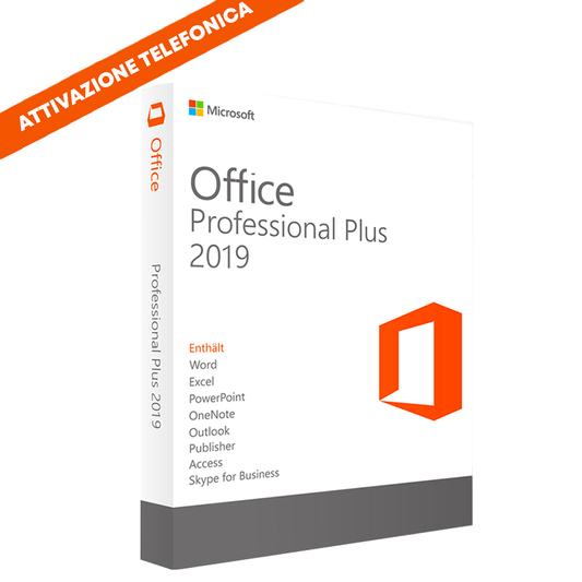 Microsoft Office 2019 Professional Plus (Attivazione Telefonica) - Windows