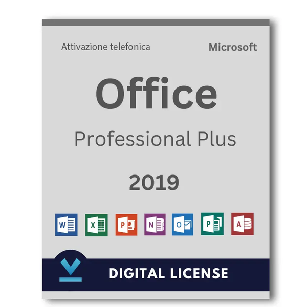 Microsoft Office 2019 Professional Plus (Attivazione Telefonica) (Windows)